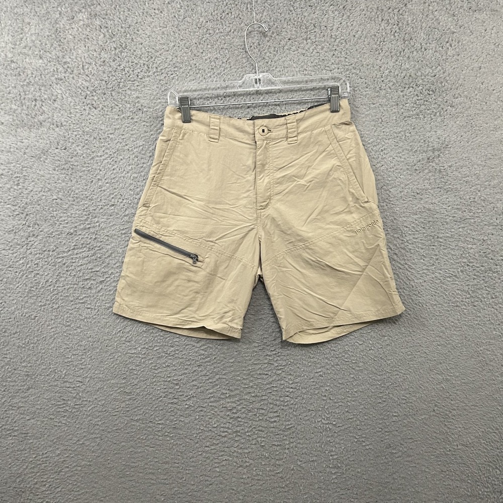 Patagonia Shorts Mens Small Beige 8" Inseam Sandy Cay Hiking Trail Outdoor Nylon